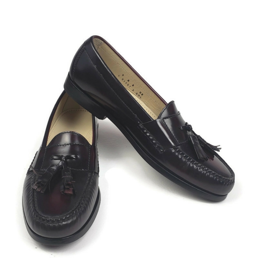 Cole Haan Pinch Tassel Loafers Size 9 B Burgundy - Picture 10 of 12